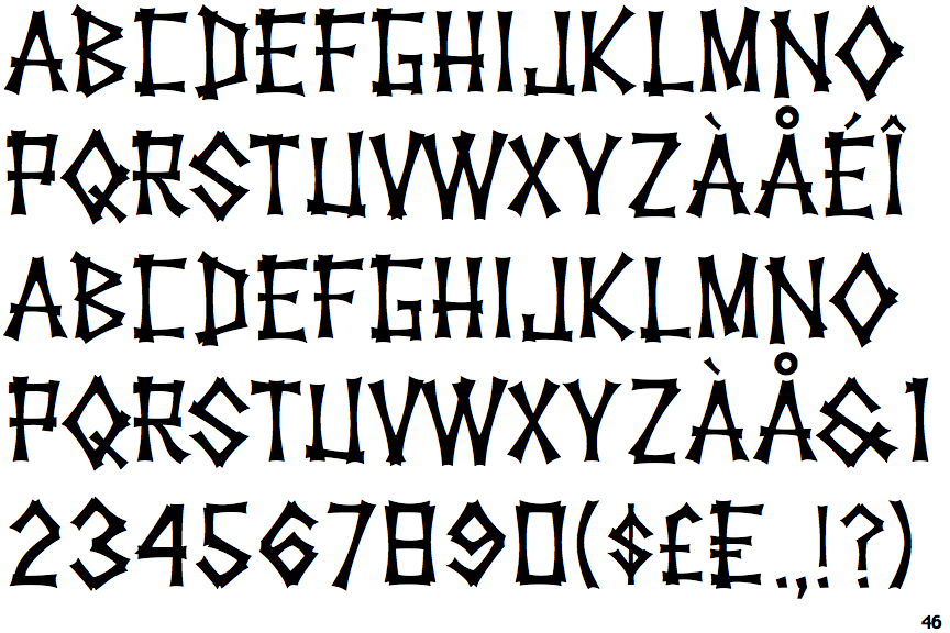 kon tiki hula font