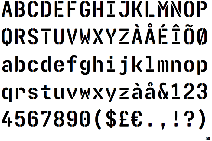 Realtime Stencil Rounded Bold