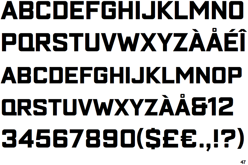Block Capitals Bold