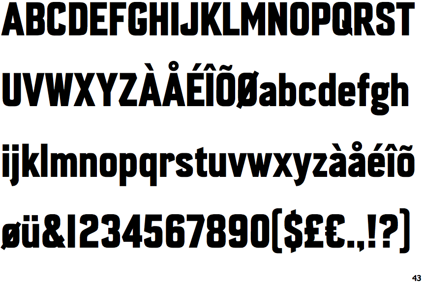 Enamela Condensed Bold