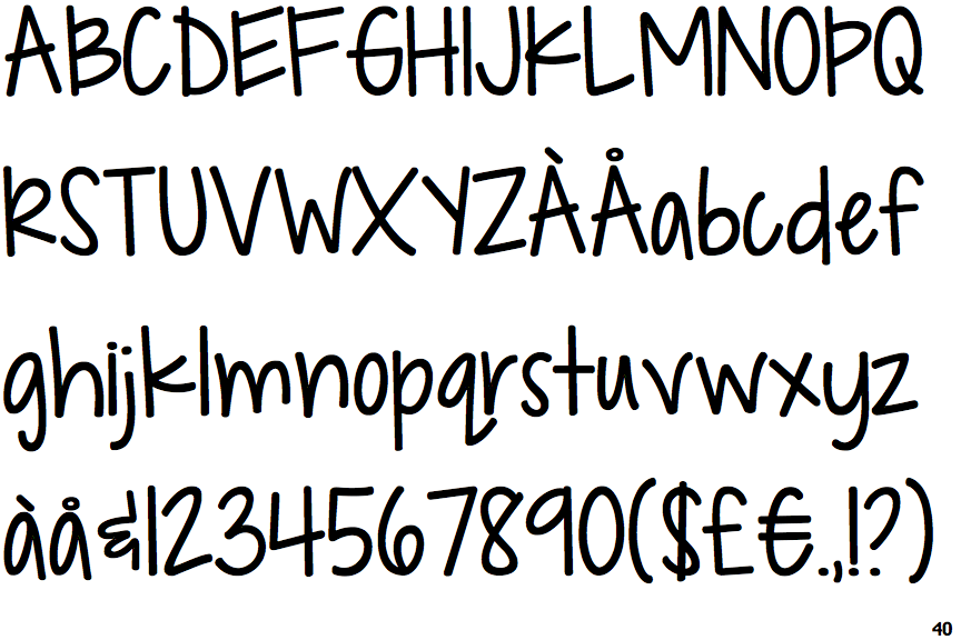 Identifont KG Drops of Jupiter