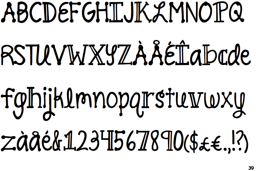 Identifont KG Pineapple Delight