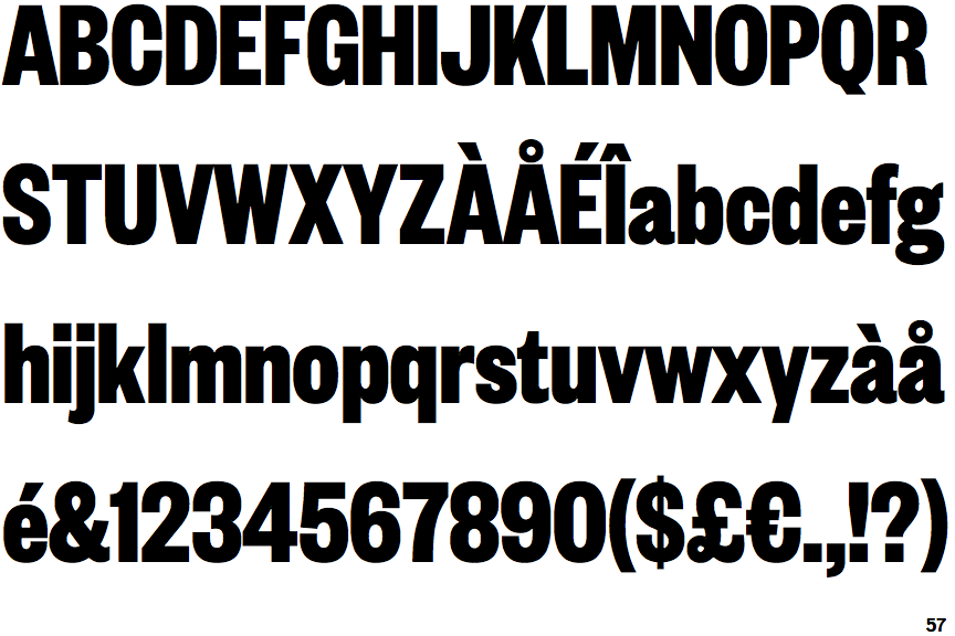 Founders Grotesk Extra Condensed Bold