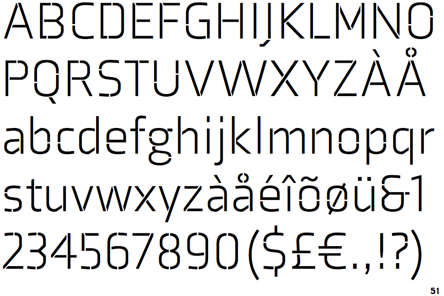 Axia Stencil Light