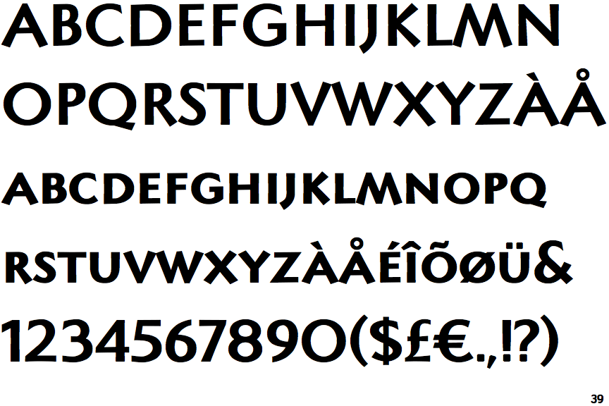 Identifont Lapidary Capitals Bold