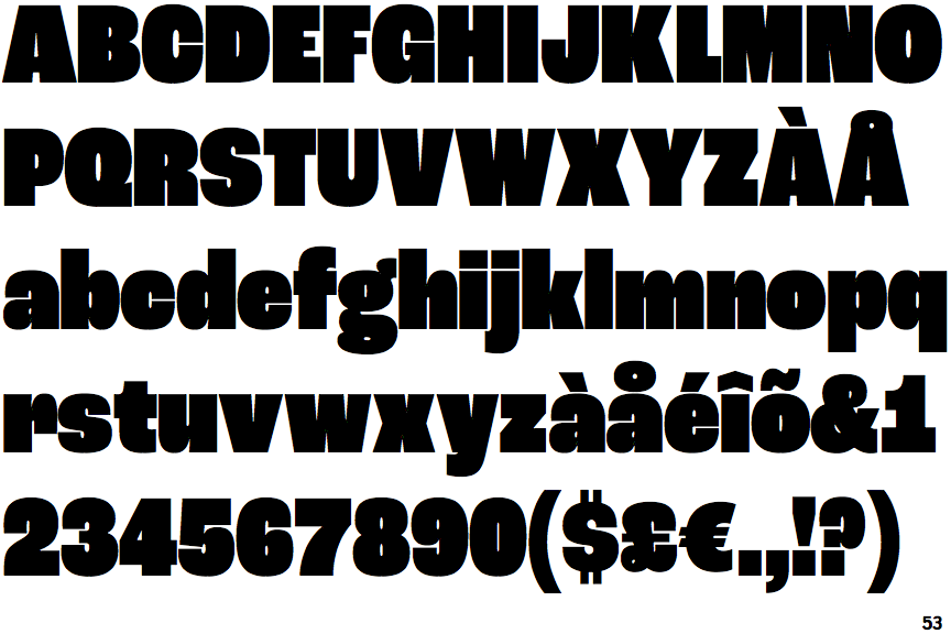 Roc Grotesk Condensed Heavy