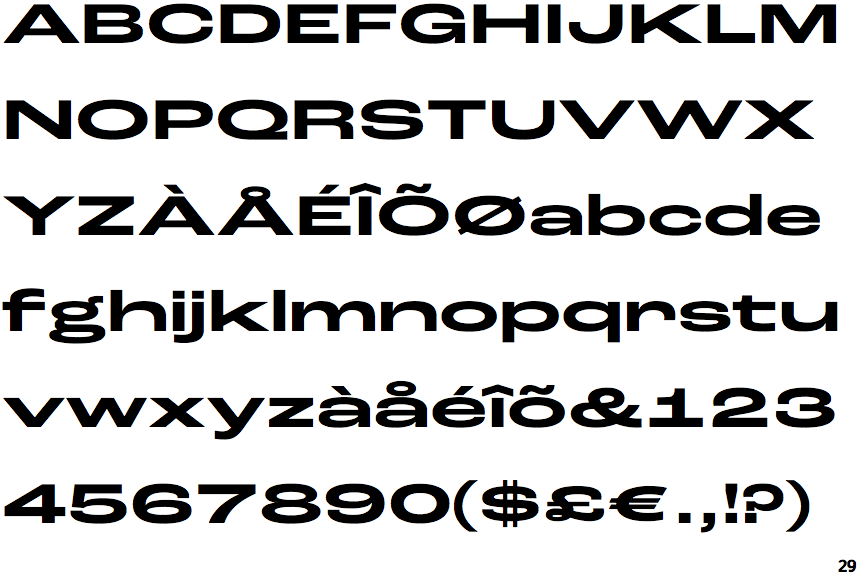 Roc Grotesk Extra Wide Bold