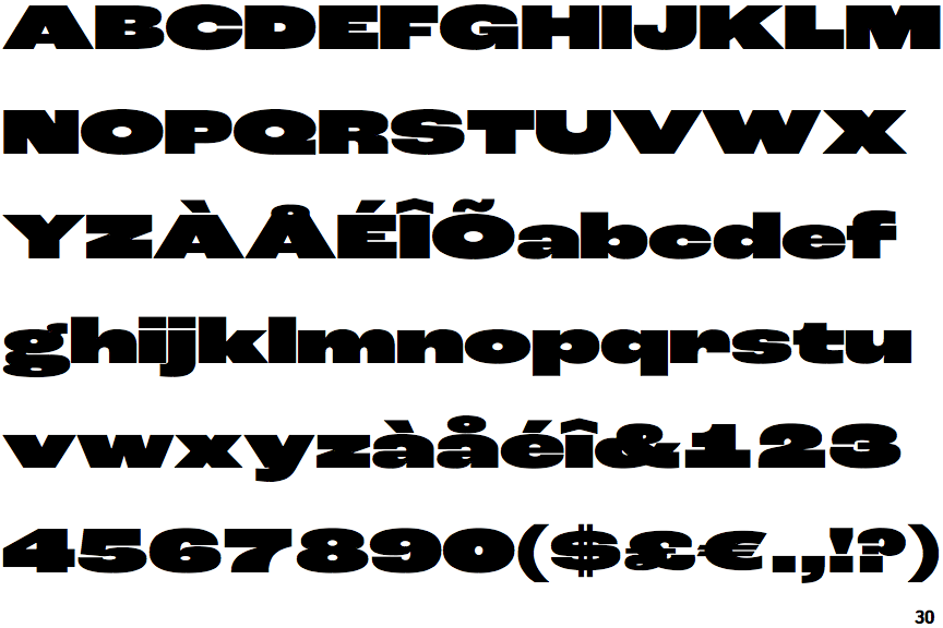 Roc Grotesk Extra Wide Heavy