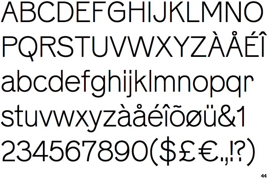 Identifont Neptun Nord Light