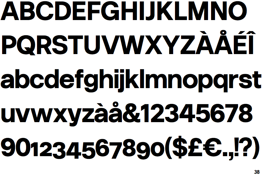 Residenz Grotesk Bold