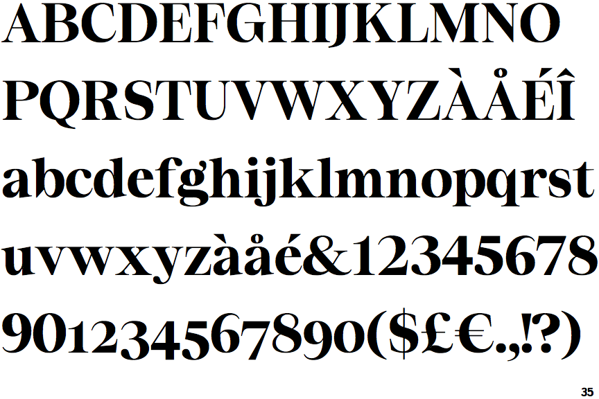 Residenz Serif Bold Large