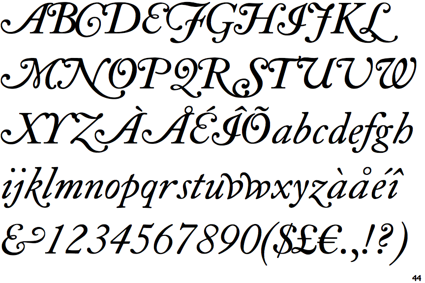 ltc caslon swash font