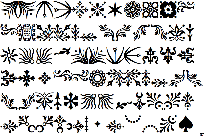 Identifont LTC Ornaments 2