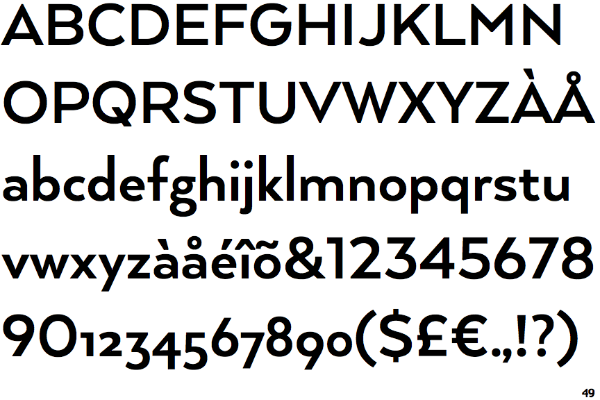 Identifont Arquitecta Bold