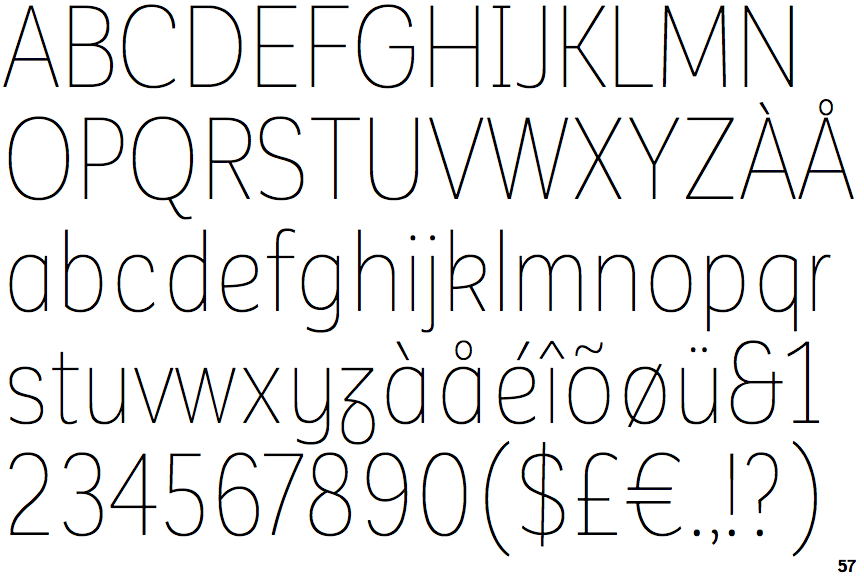 Corporative Sans Alternate Condensed Hair