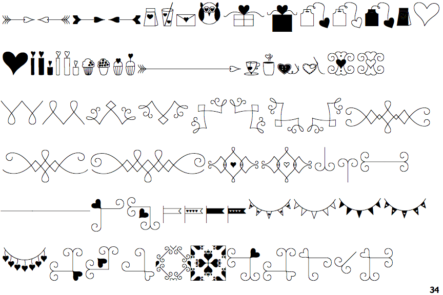 Love Story Dingbats