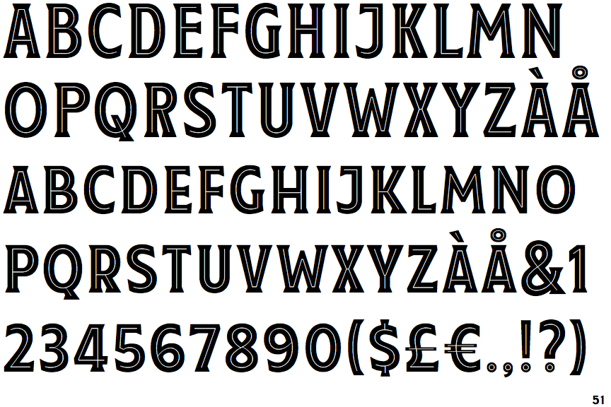 Taberna Serif Inline