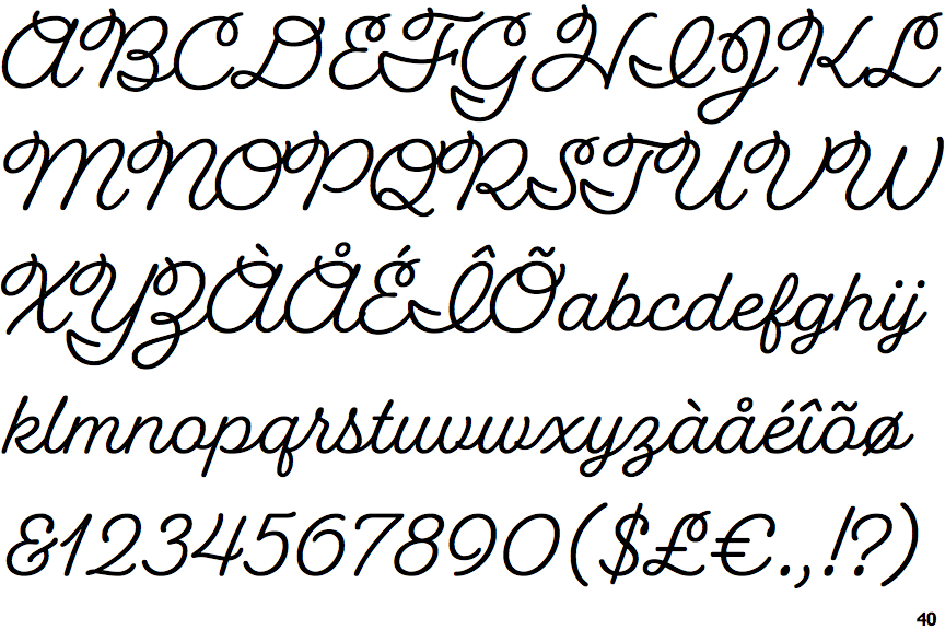 grafolita script font free