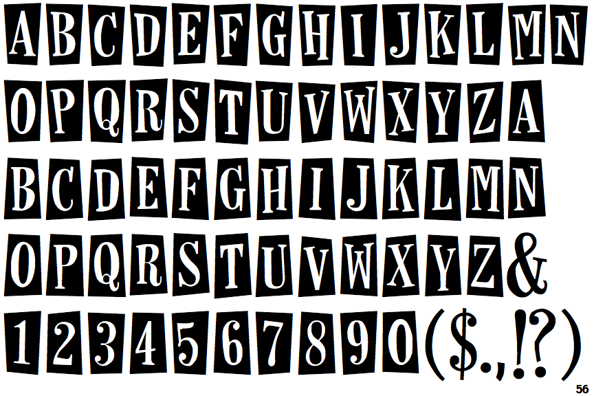 Identifont Horseshoes and Lemonade