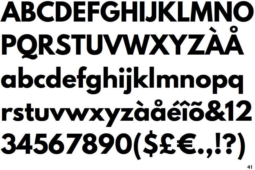 Identifont League Spartan Bold