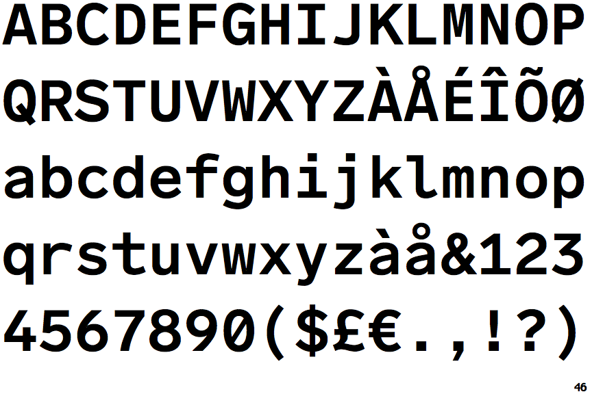 Identifont Lab Grotesque Mono Bold