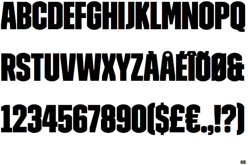 Poster Compressed Font On Behance vrogue.co