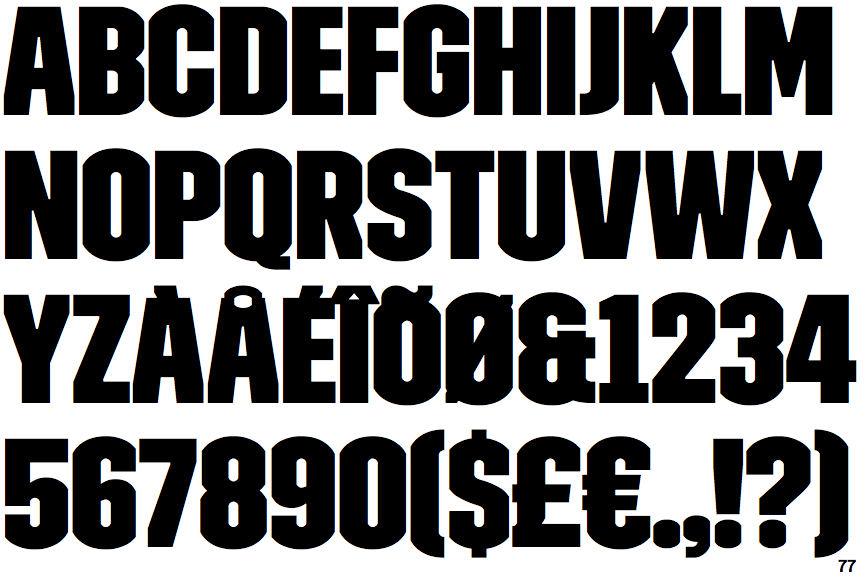 Identifont Trim Condensed