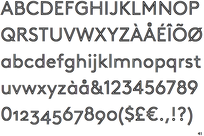 Identifont LL Brown Inline