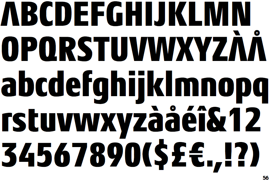 Identifont Aeonis Condensed Black