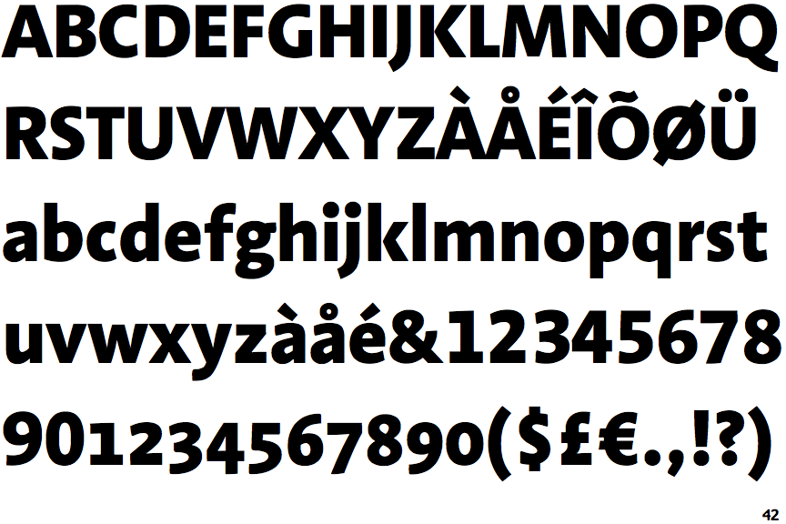 Linotype Aroma No. 2 Extra Bold