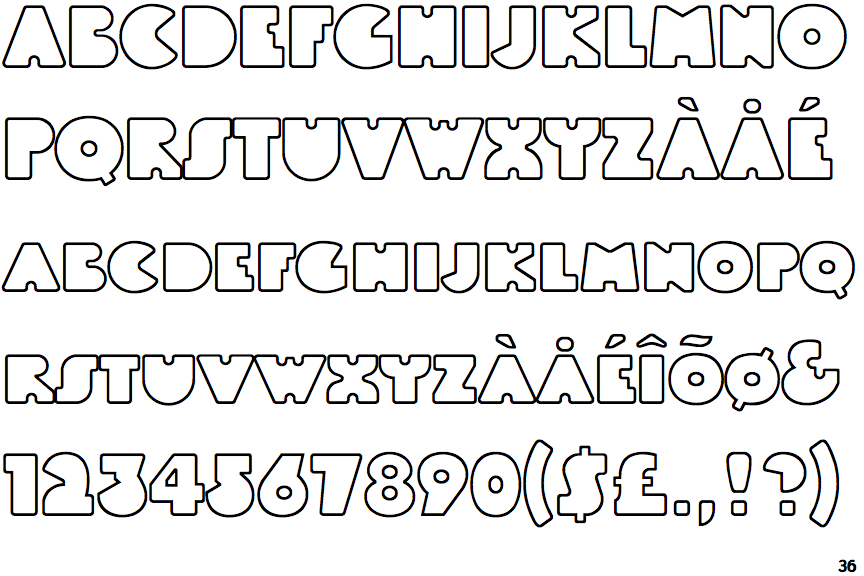 Linotype BlackWhite Outline