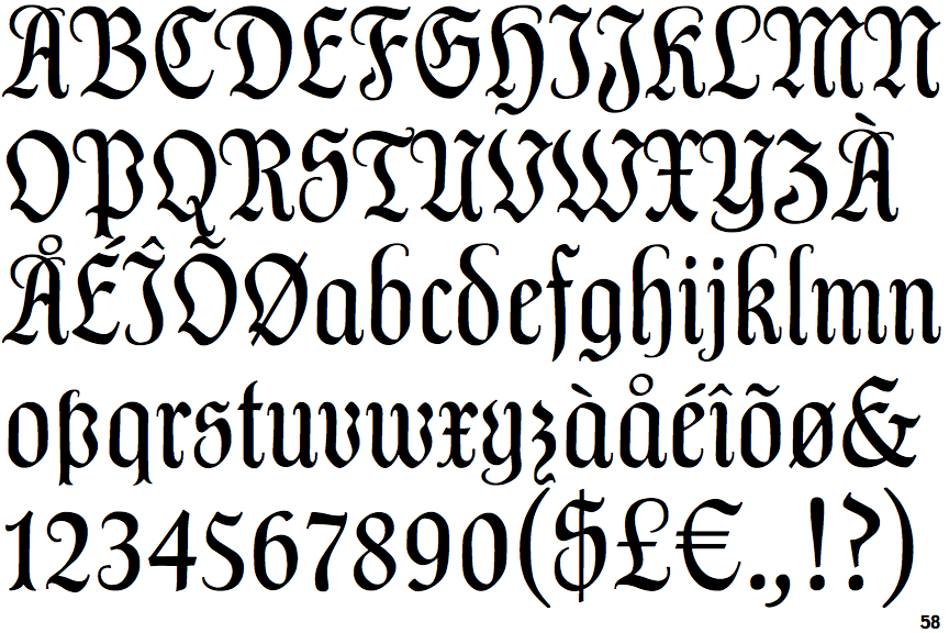 Identifont - Old English Text