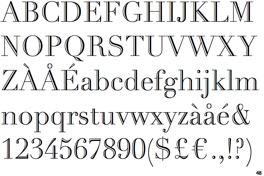 Linotype Didot Open Face