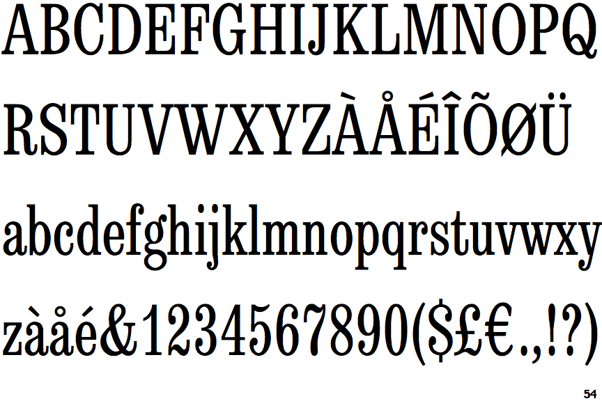 Linotype Egizio Condensed