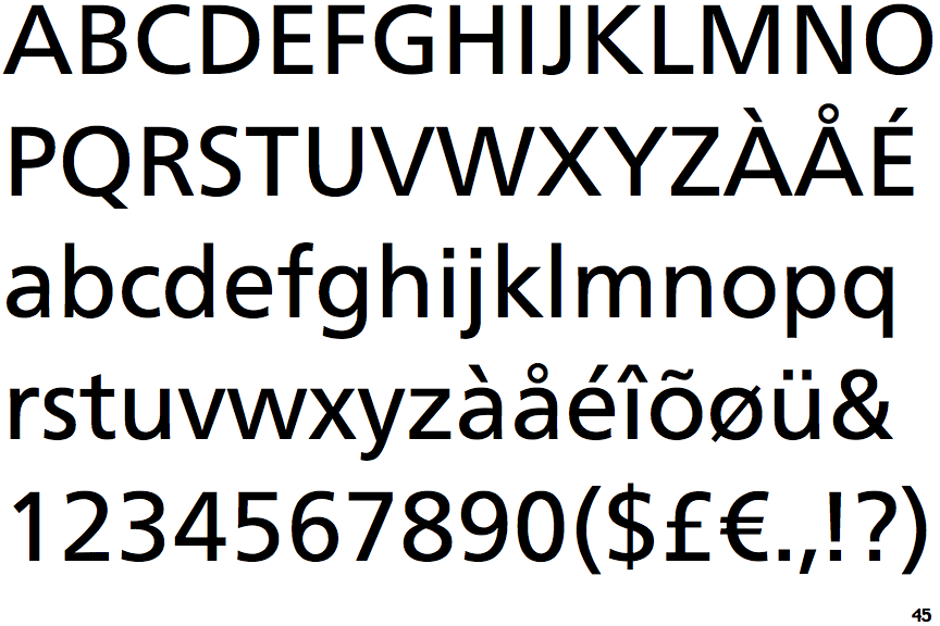 Neue Frutiger