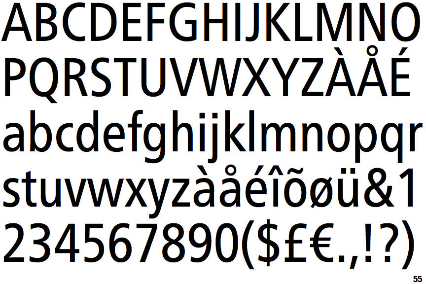 Neue Frutiger Condensed