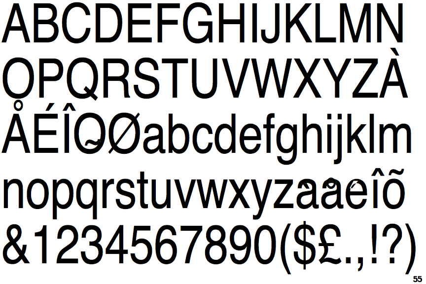 neue helvetica font iphone