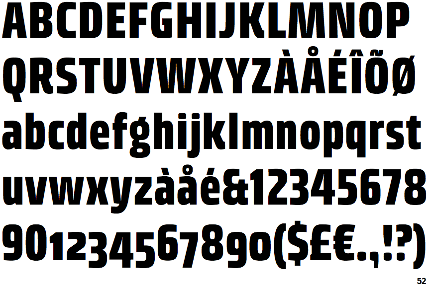 Klint Black Condensed