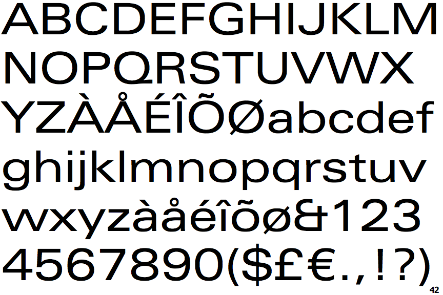 Linotype Univers Extended