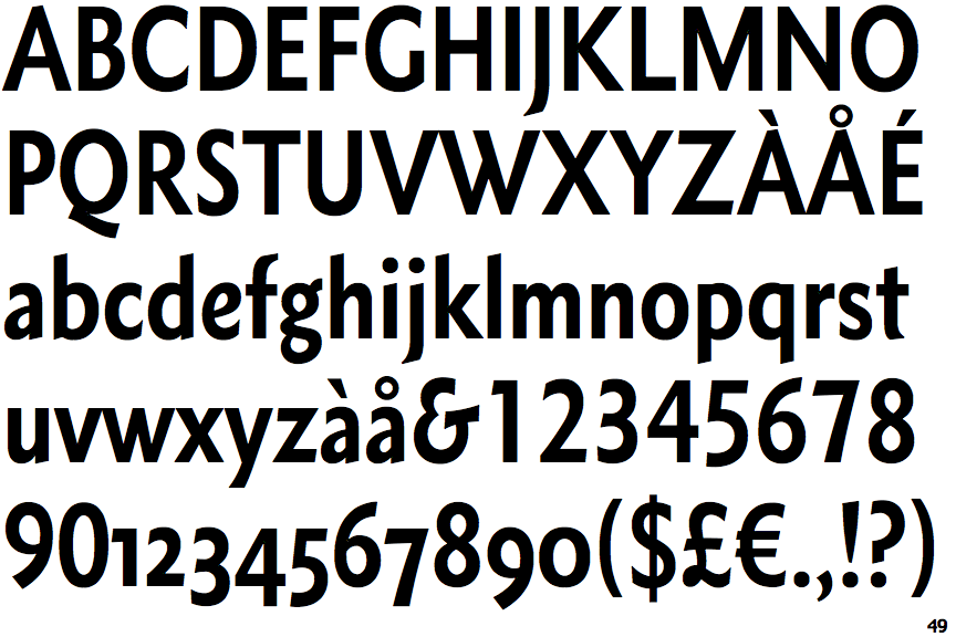 Metro Nova Condensed Bold