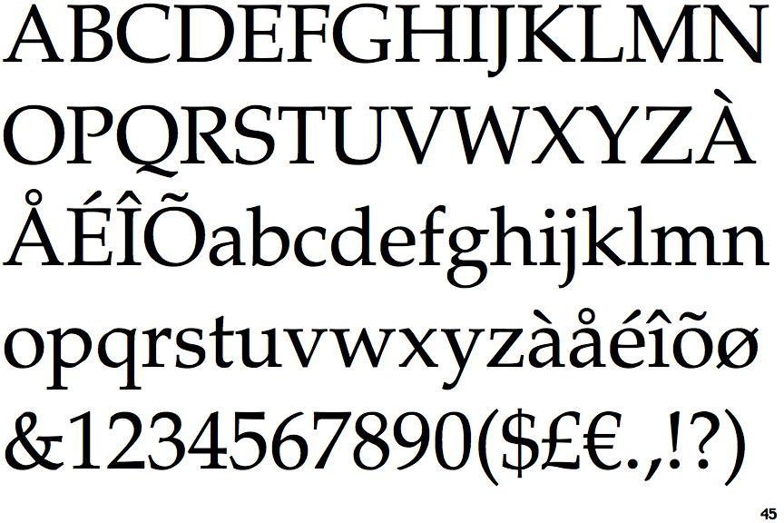 Free palatino font