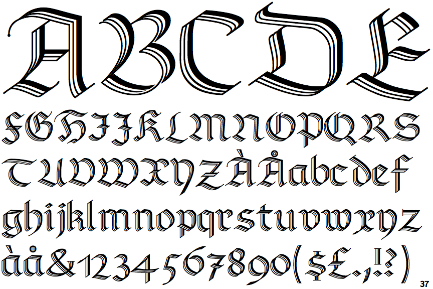 Linotype Richmond Zierschrift