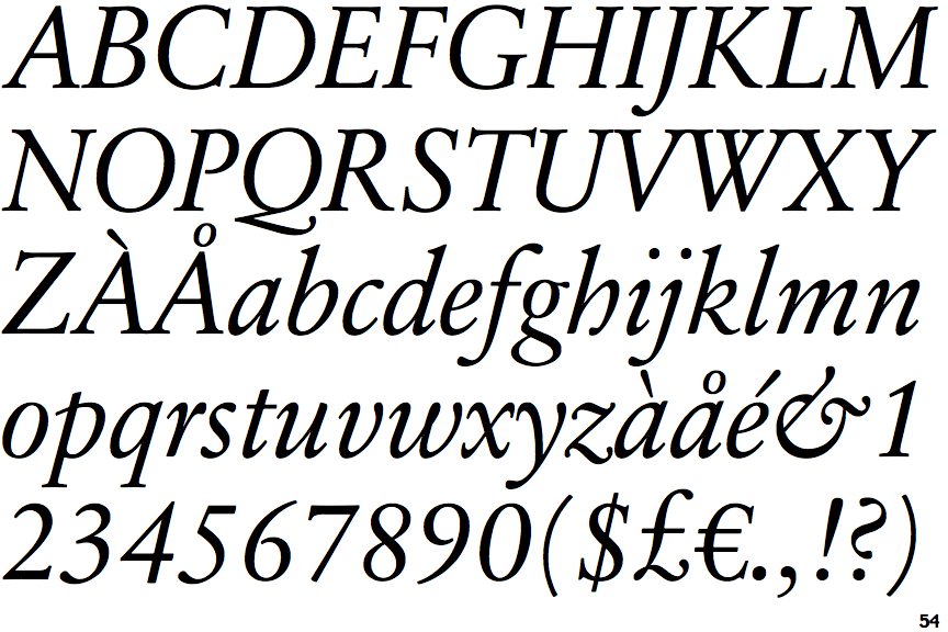 Sabon Next Display Italic