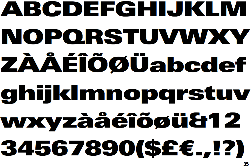 Univers Next Extra Black Extended