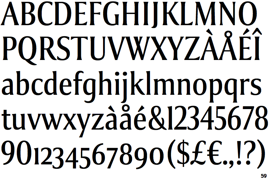 Identifont Collier Extra Condensed Light