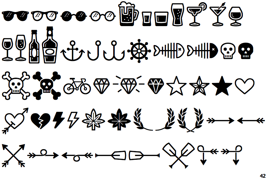 Blackberry Dingbats