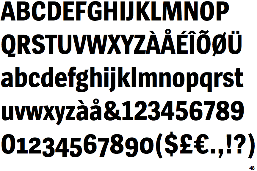 Spiegel Condensed Black