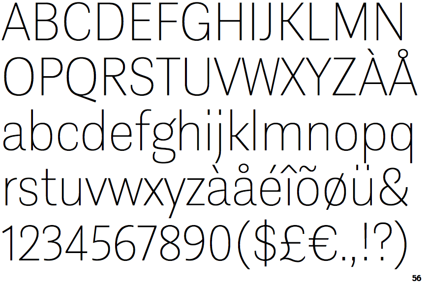 Contemporary Sans Thin