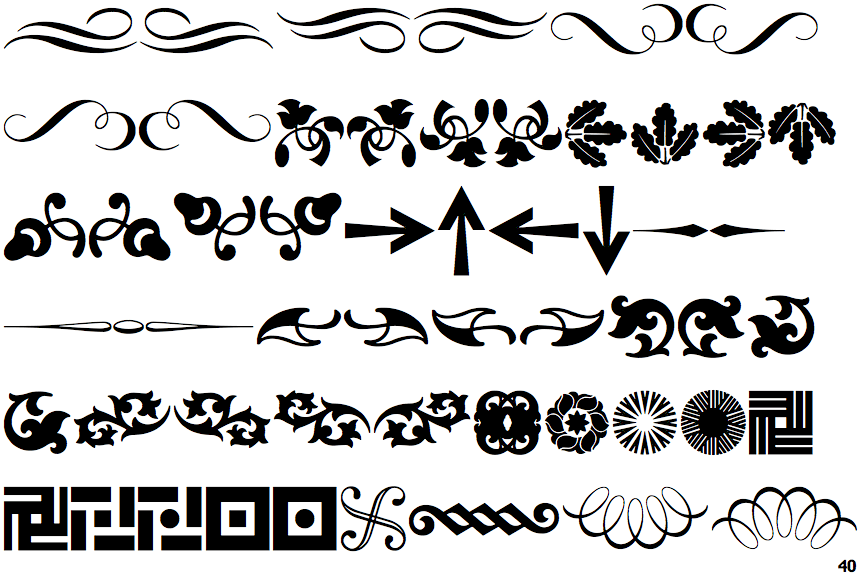 Identifont Ommegaand Ornaments