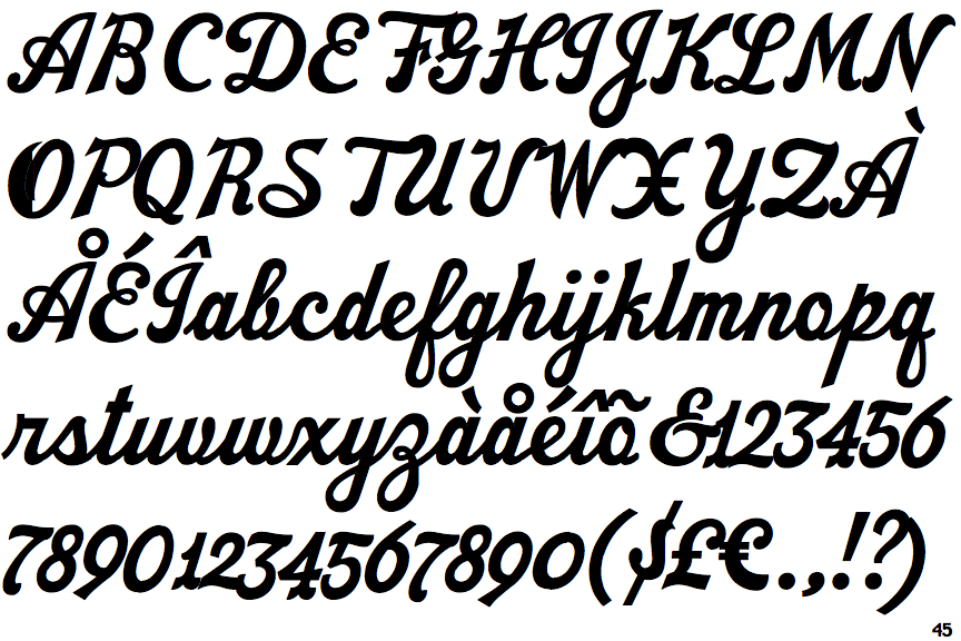 Identifont - Barney Script